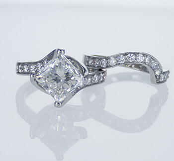 3 carats brtidal set